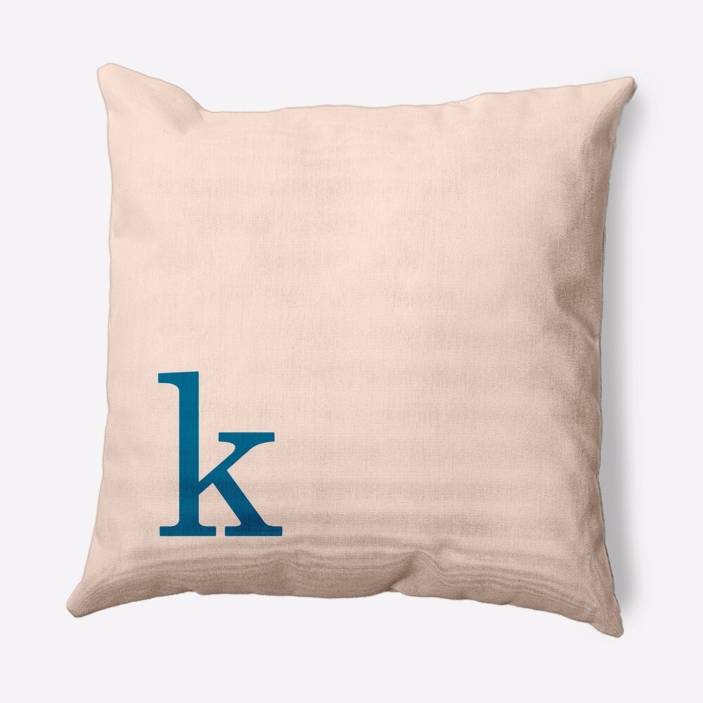 Modern Monogram Indoor/Outdoor Throw Pillow K