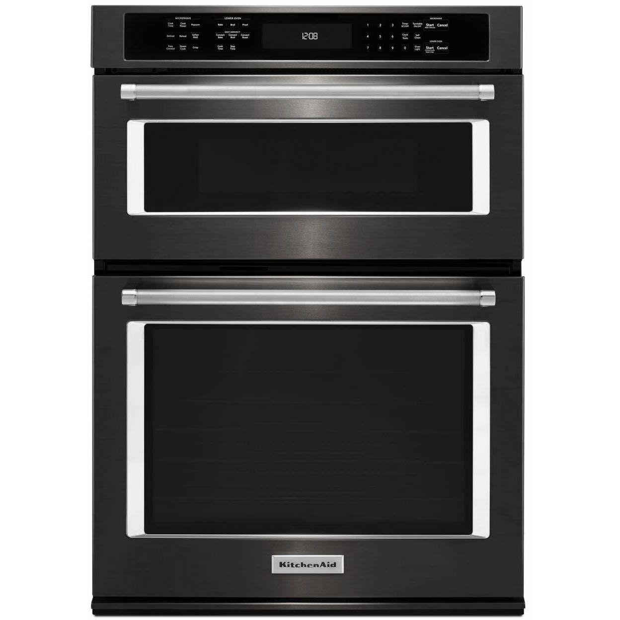 KitchenAid 30-inch, 5 cu. ft. Built-in Combination Wall Oven with Convection KOCE500EBS