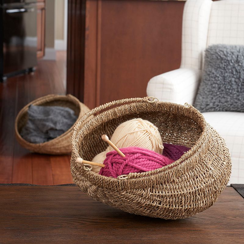 Household Essentials 2-pack Seagrass Basket Set