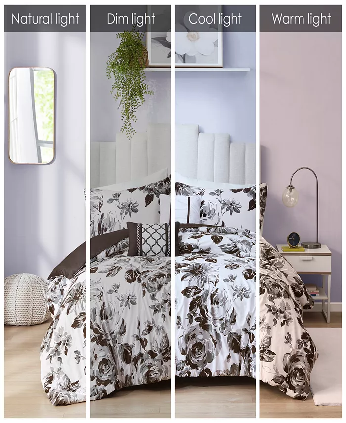 Intelligent Design Dorsey Floral 5-Pc. Duvet Cover Set  Full Queen