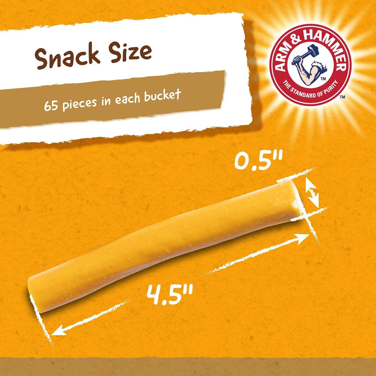 Arm and Hammer Faux-Hide Twists Original Chicken Flavor Dog Dental Chews