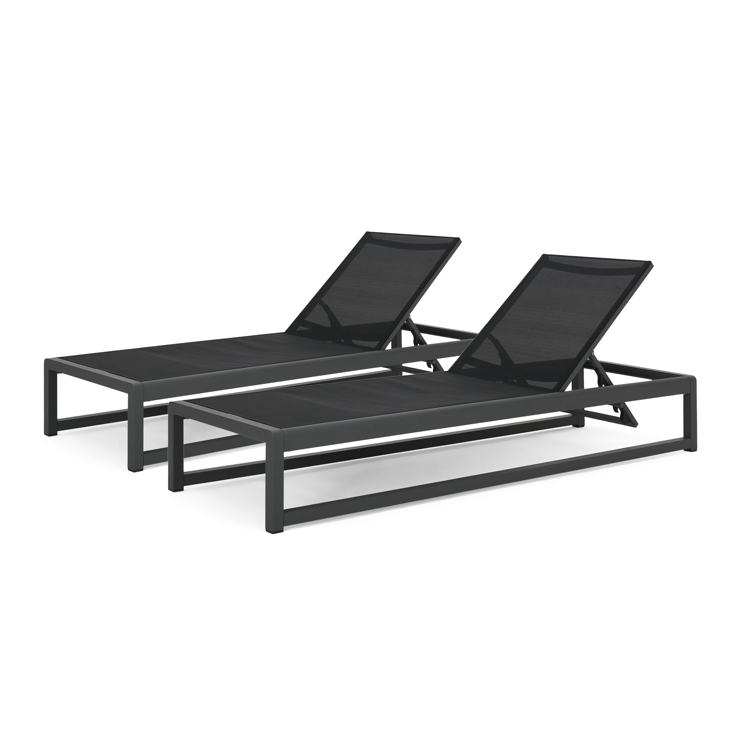 Camdyn Outdoor Mesh Chaise Lounge (Set of 2)