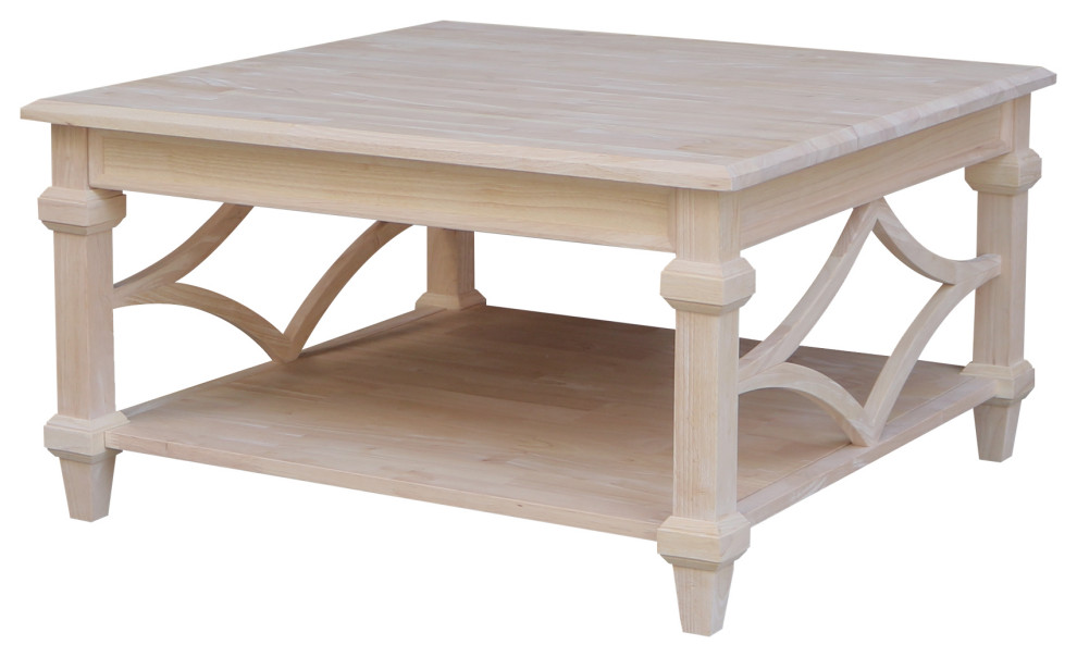 Josephine Square Coffee Table   Traditional   Coffee Tables   by International Concepts  Houzz