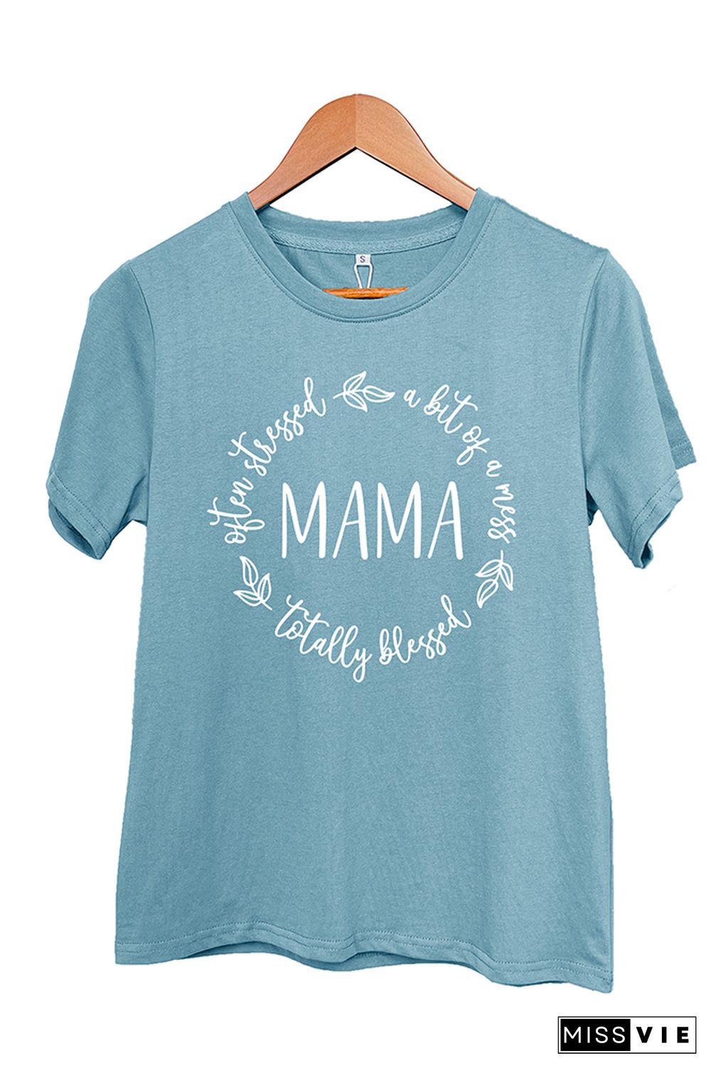 Blessed Stressed and a Mess MAMA Short Sleeve Graphic Tee Wholesale