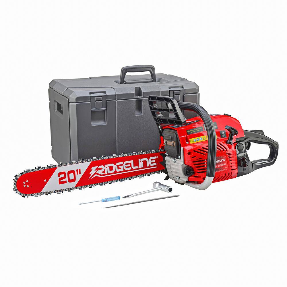 RIDGELINE 20 in. 52 cc Gas Chainsaw with Case 97005