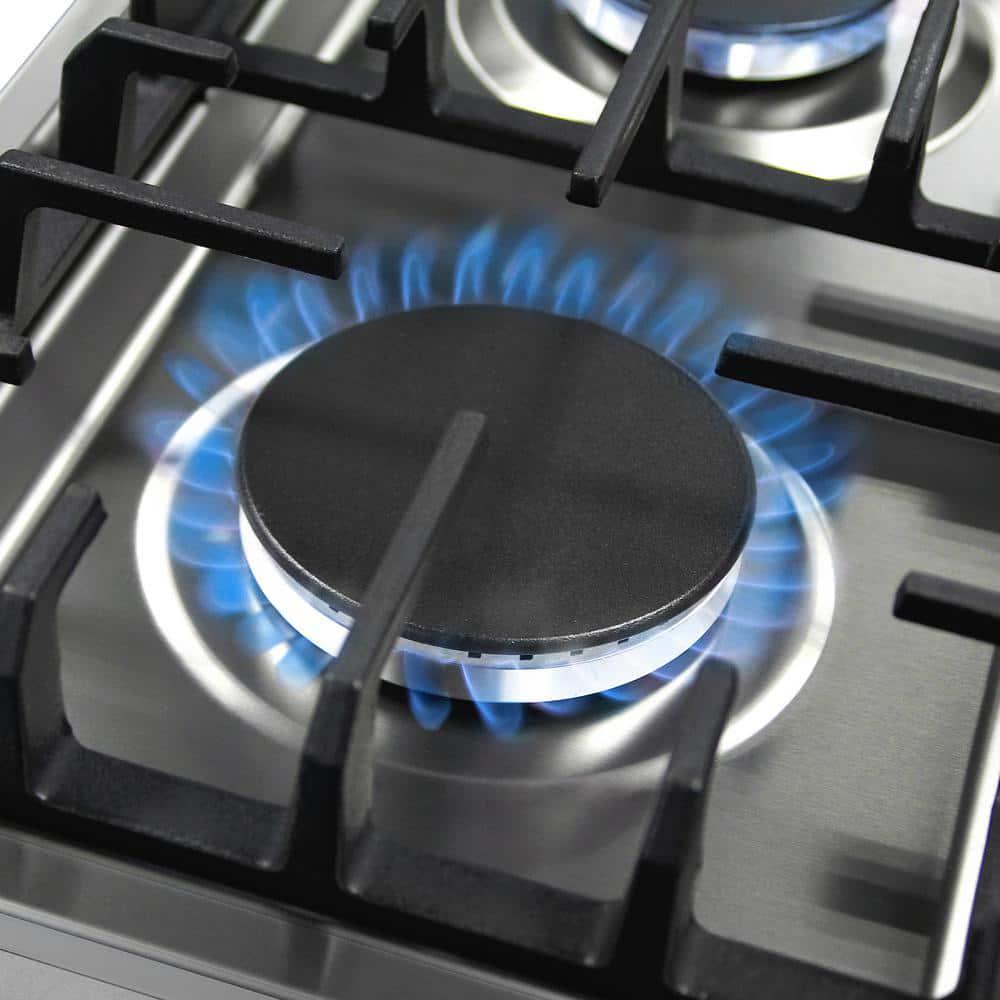 Cosmo 30 in Gas Cooktop in Stainless Steel with 4 Italian Made Burners