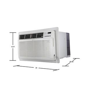 LG 11200 BTU 230-Volt Through-the-Wall Air Conditioner LT1237HNR with Heat and Remote in White LT1237HNR