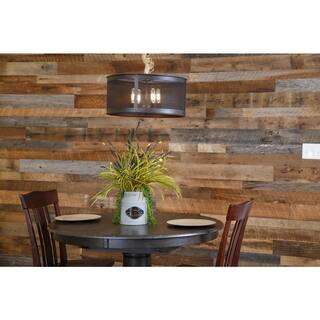 BARNLINE 38 in. x 5 in. x Varying Length Gray and Brown Reclaimed Barnwood Boards (250 sq. ft.Pack) 646529