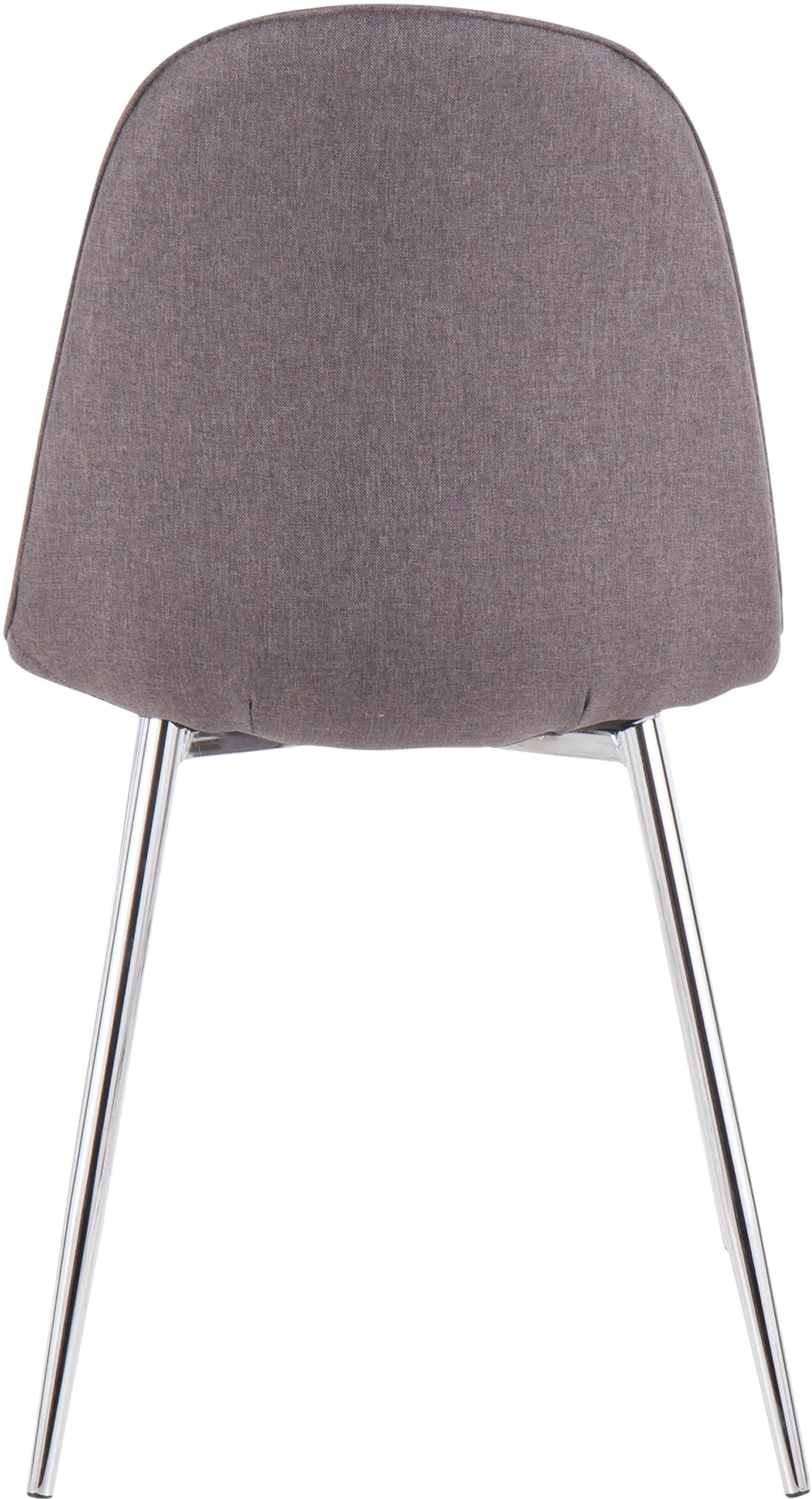 Contemporary Gray and Chrome Dining Room Chair (Set of 2) - Pebble