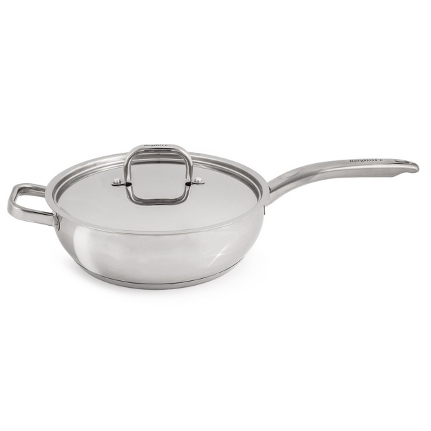 Berghoff Belly Shape 18 10 Stainless Steel Skillet With Stainless Steel Lid