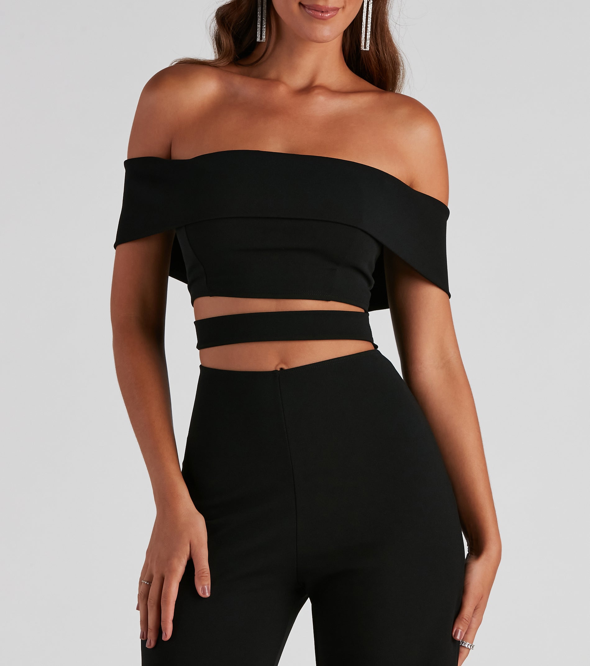 Elevated Style Off-The-Shoulder Jumpsuit