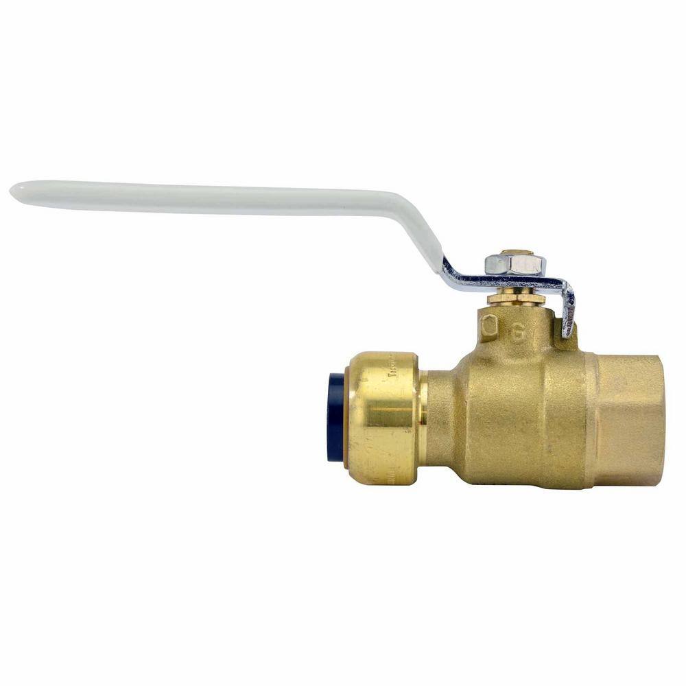 Tectite 12 in. Brass Push-to-Connect x Female Pipe Thread Ball Valve FSBBV12F