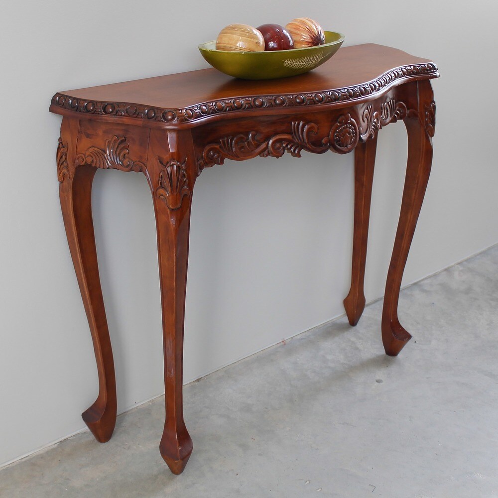 International Caravan Windsor Carved Console Table