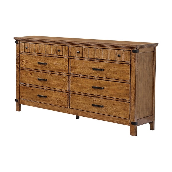 Corvallis Rustic Honey 2-piece Eastern King Bedroom Set with Dresser - - 35028978