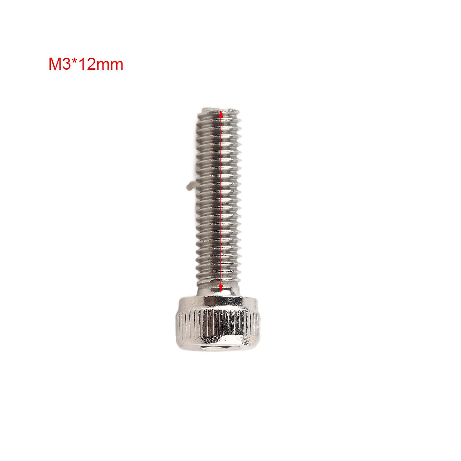 Metric Thread M3 Stainless Steel Ss304 Hex Socket Cap Head Screws Bolts (m3*12)