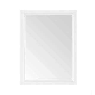 Home Decorators Collection Sandon 24.00 in. W x 32.00 in. H Framed Rectangular Bathroom Vanity Mirror in White Sandon SMR-W