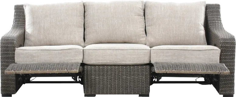 Lemans Woven Patio Sofa with Motion