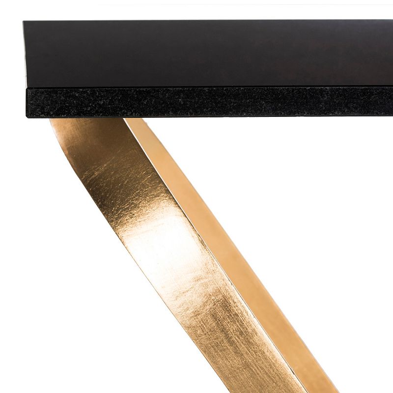 Safavieh Contemporary Gold Leaf Finish End Table