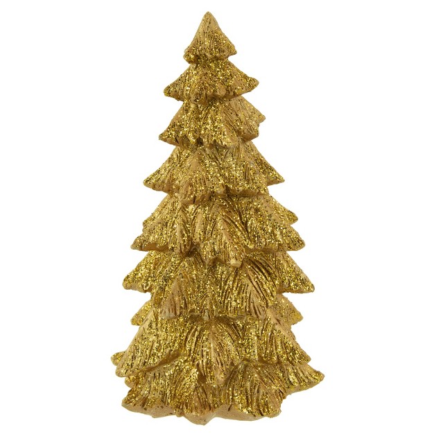 Gold Glittered Christmas Tree Decoration