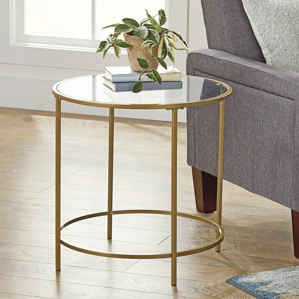 Nola Side Table， Black Finish