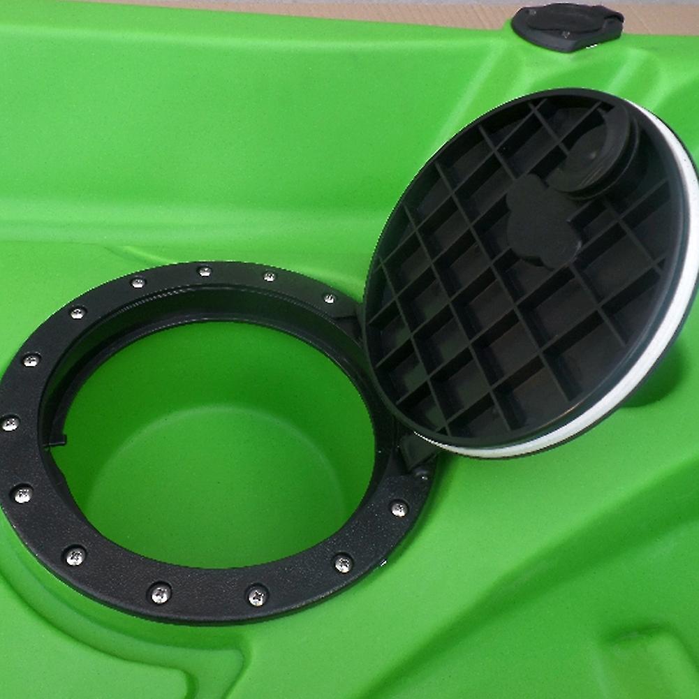 Abs Circular Type Compartment Cover Non-slip Accessories For Canoeing Kayak Boat Black(8in )