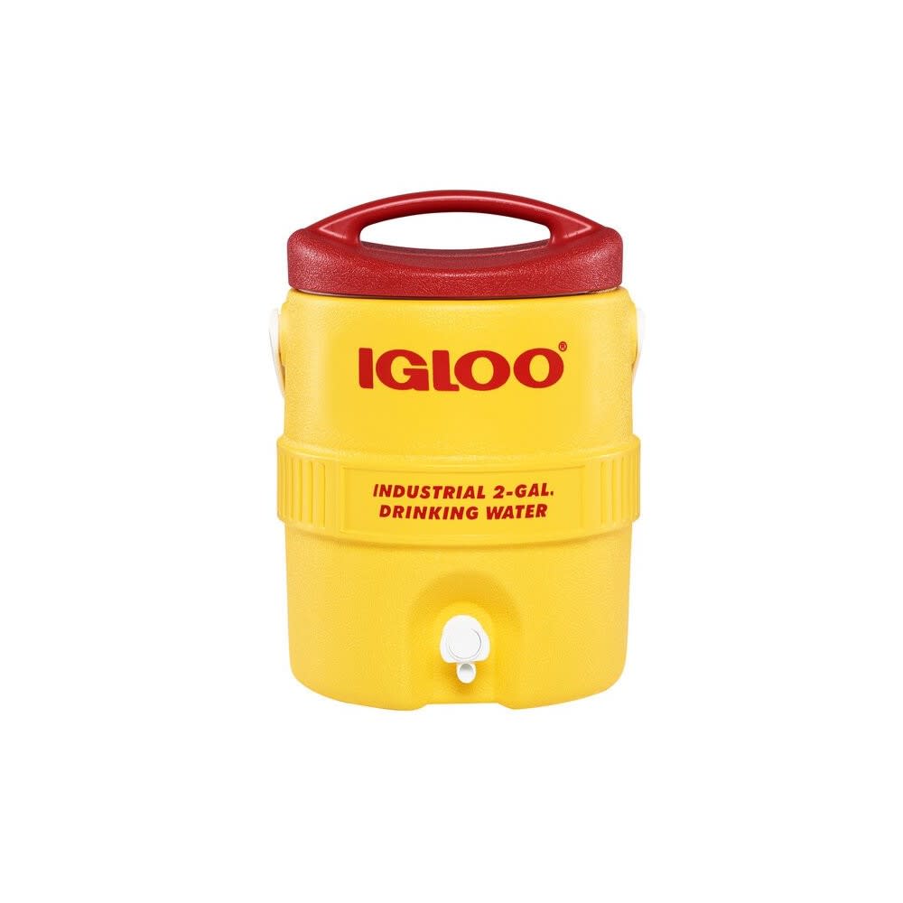 Igloo 400 Series Industrial Water Cooler Yellow/Red 2 Gallon ;