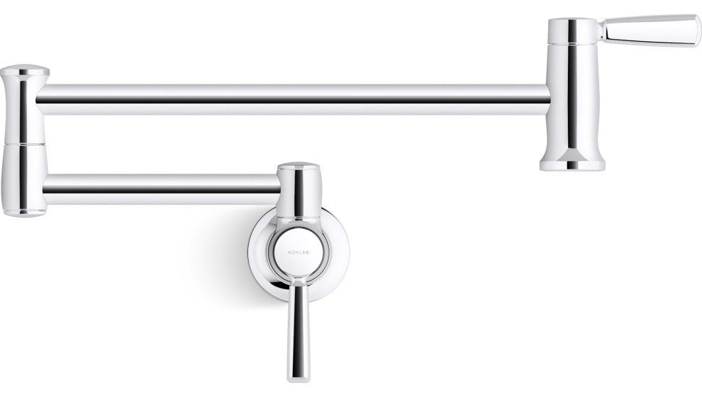 Kohler K 35744 Traditional Wall Mount Pot Filler Faucet   Pot Fillers   by Buildcom  Houzz