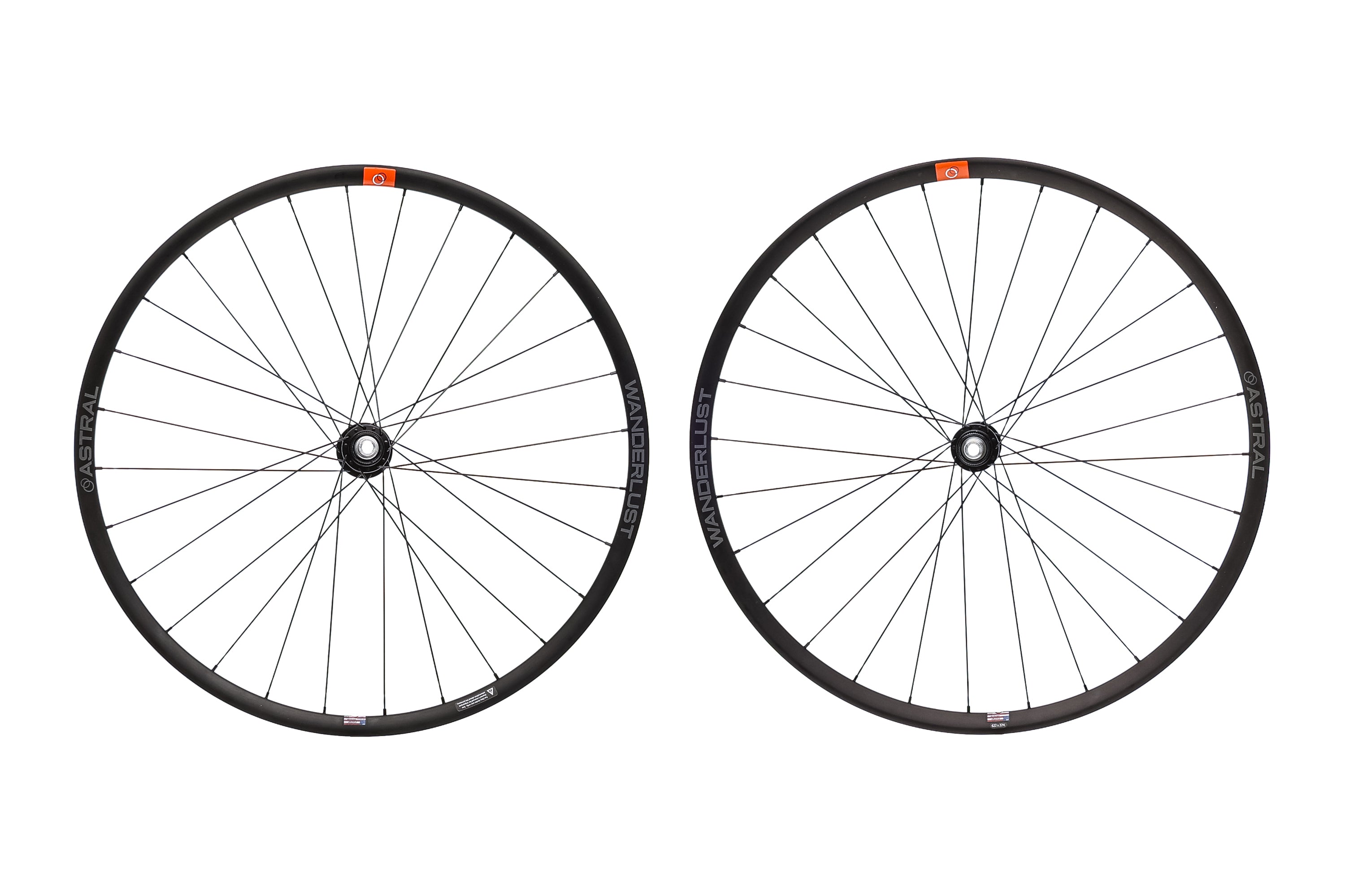 Astral Wanderlust w/ White Industries Hubs Aluminum Tubeless 700c Wheelset