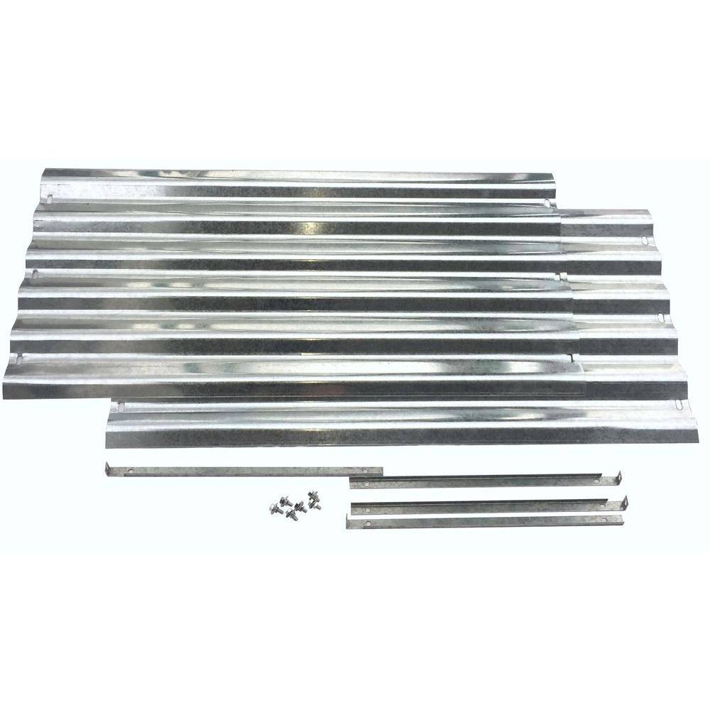EarthMark Alto Series 36 in. x 17 in. Galvanized Metal Raised Garden Bed Extension Set MGB-H044