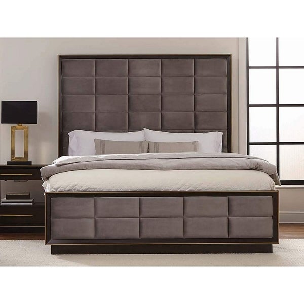 Modesto Smoked Peppercorn and Grey 6-piece Panel Bedroom Set - - 30781104