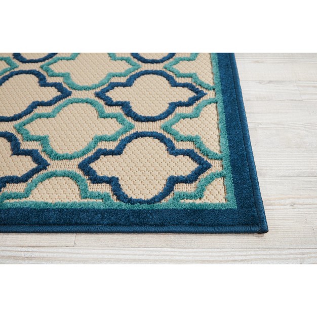 Nourison Aloha Moroccan Trellis Outdoor Area Rug