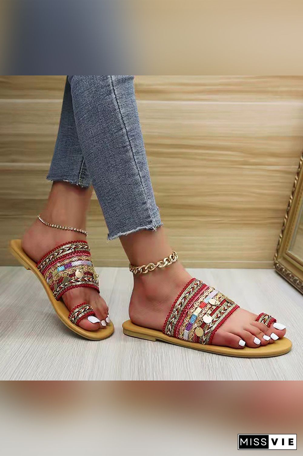 Beach Boho Flat Sandal Wholesale