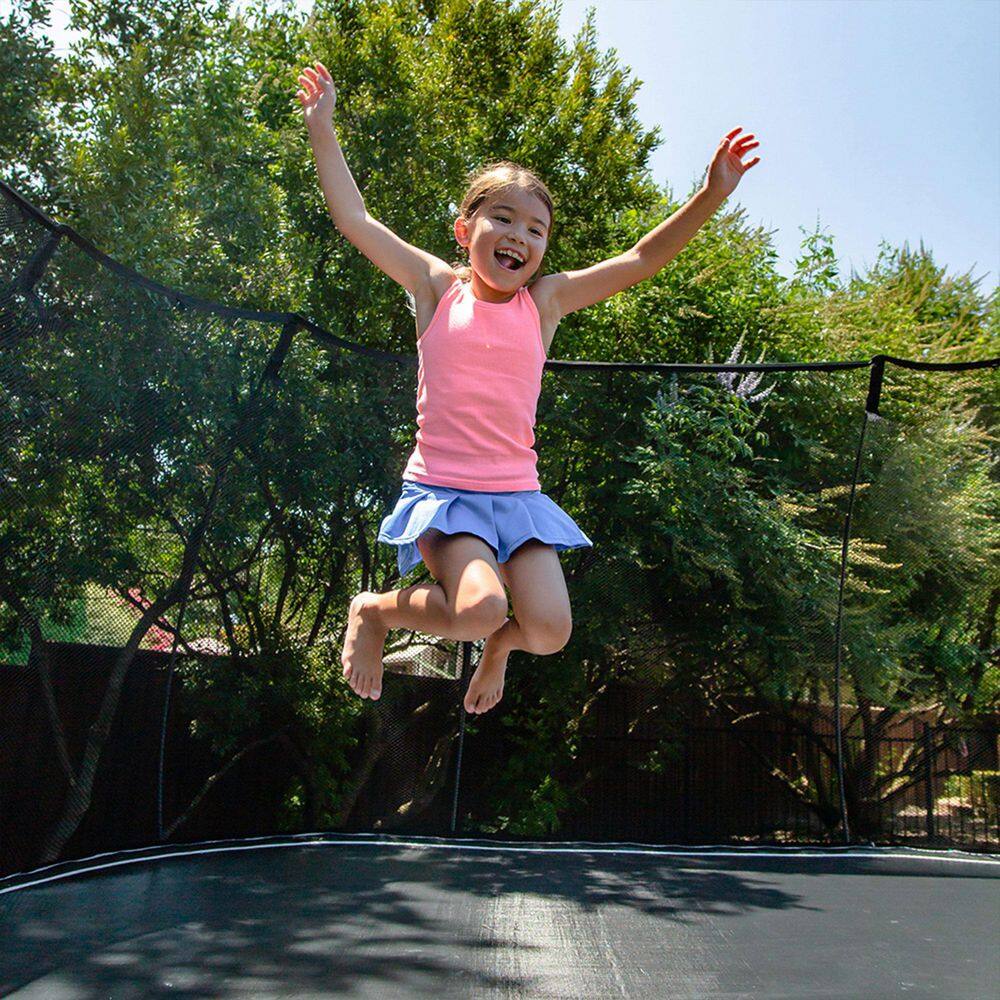 SPRINGFREE Kids 13 ft. Outdoor Jumbo Square Trampoline with Enclosure S155