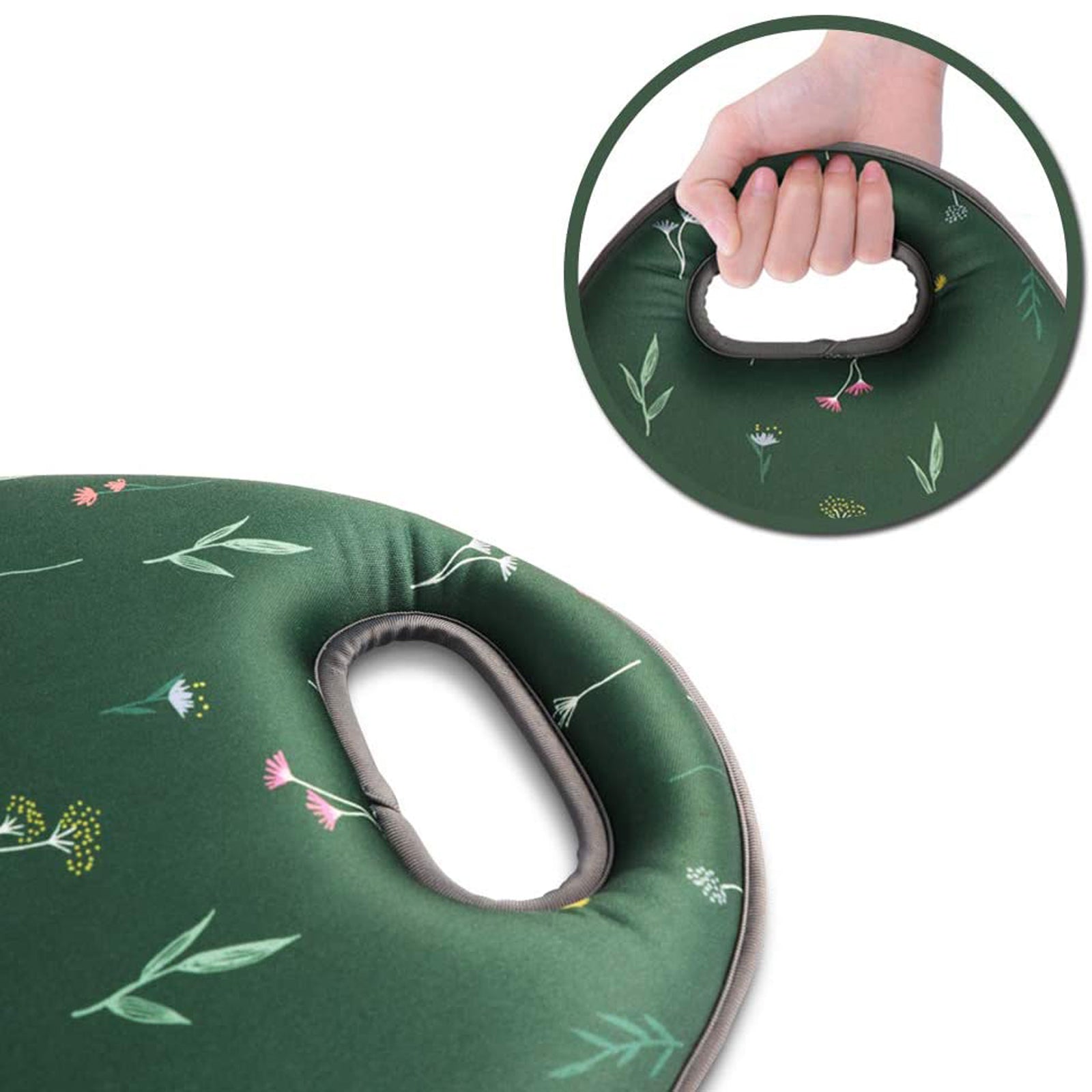 BIGTREE Garden Kneeling Pad Thick Memory Foam Kneel Pad Floral Design