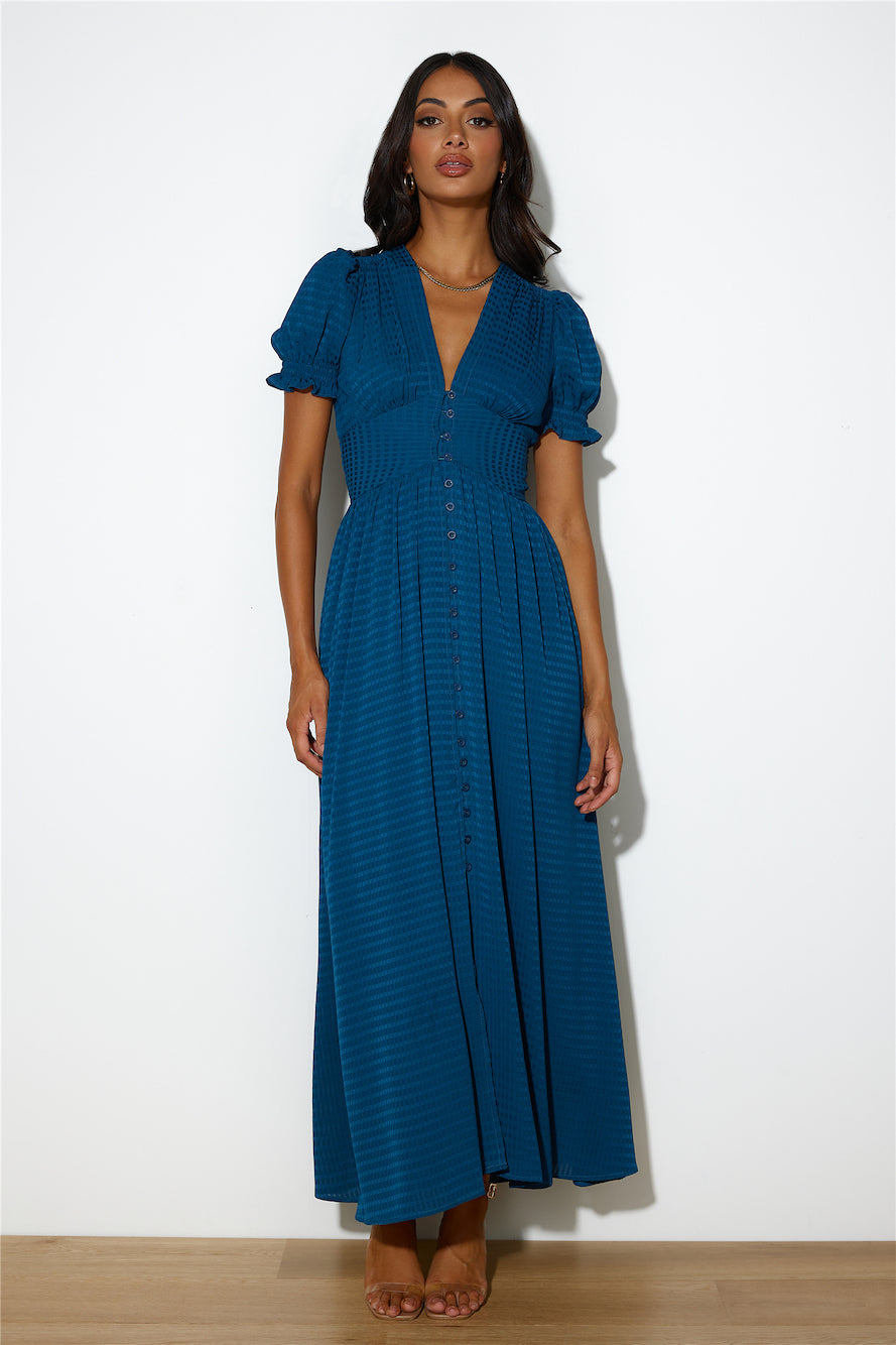 Downtown Brunch Maxi Dress Navy