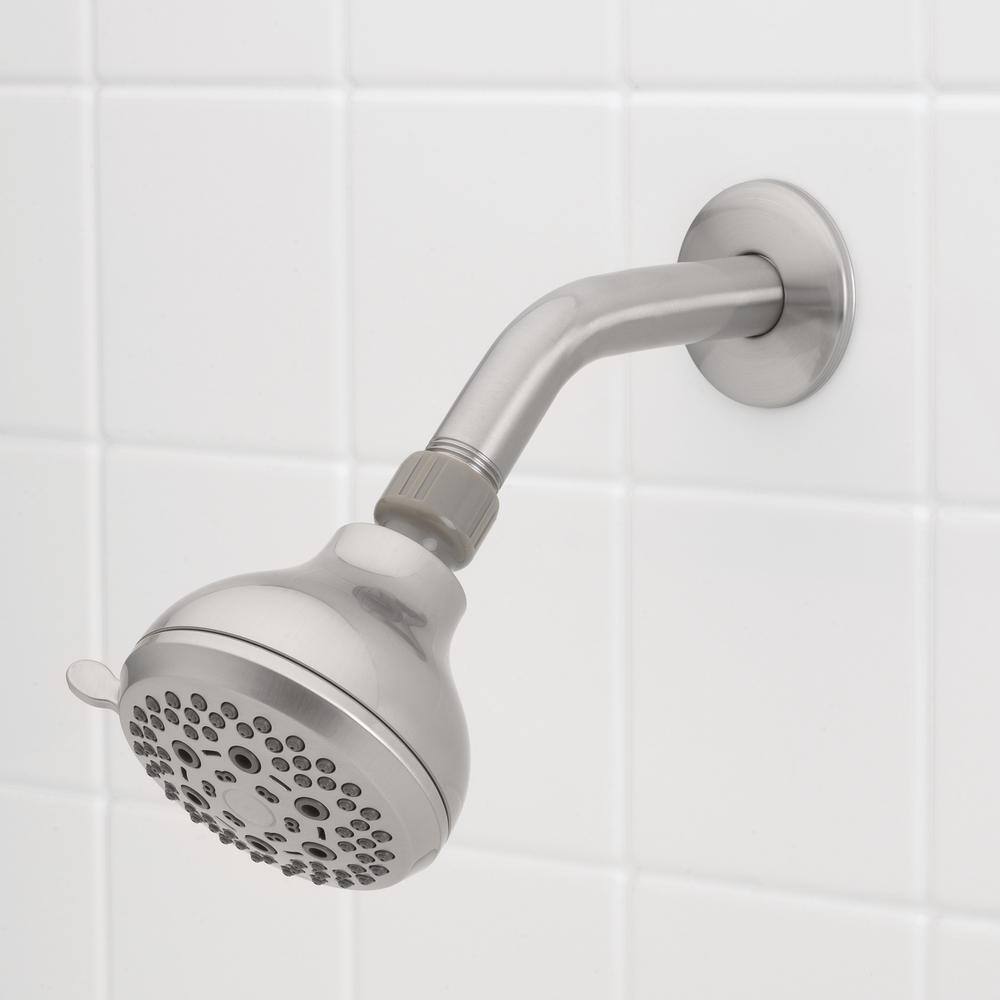 Glacier Bay 6 in. Shower Arm and Flange in Brushed Nickel 3075-502