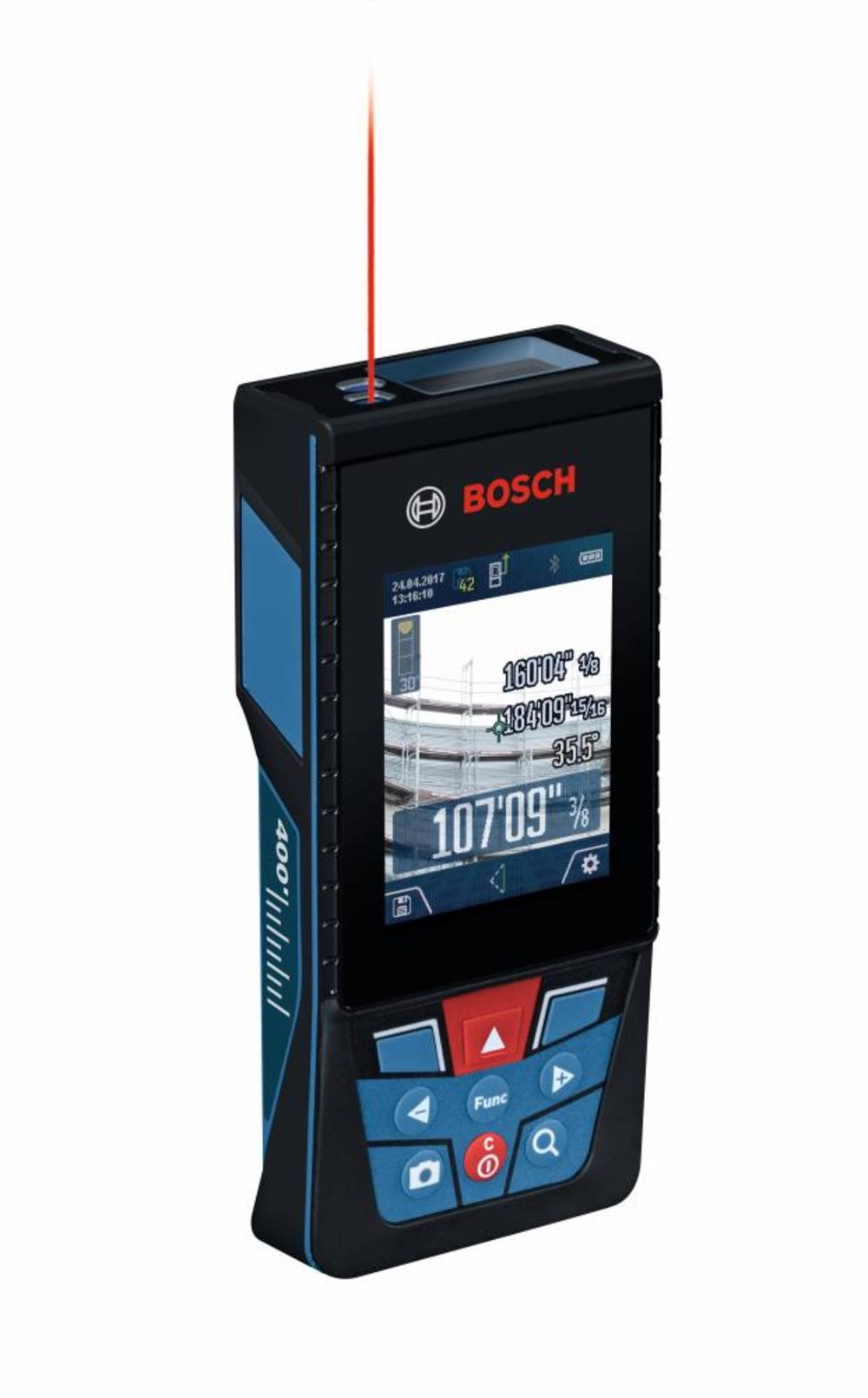 Bosch BLAZE Outdoor 400 Ft. Connected Lithium-Ion Laser Measure with Camera GLM400CL from Bosch