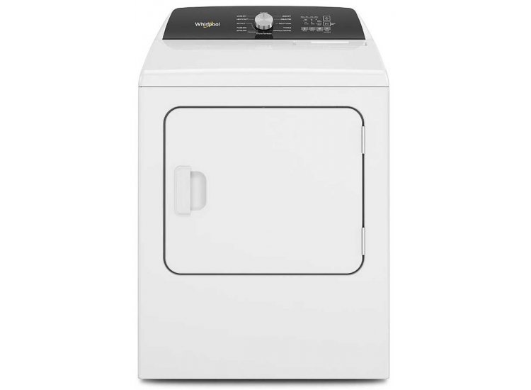 Whirlpool 7 Cu. Ft. White Moisture Sensing Electric Dryer With Steam