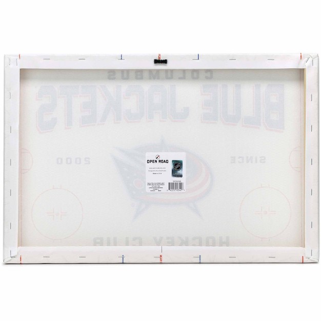 Nhl Columbus Blue Jackets Rink Canvas