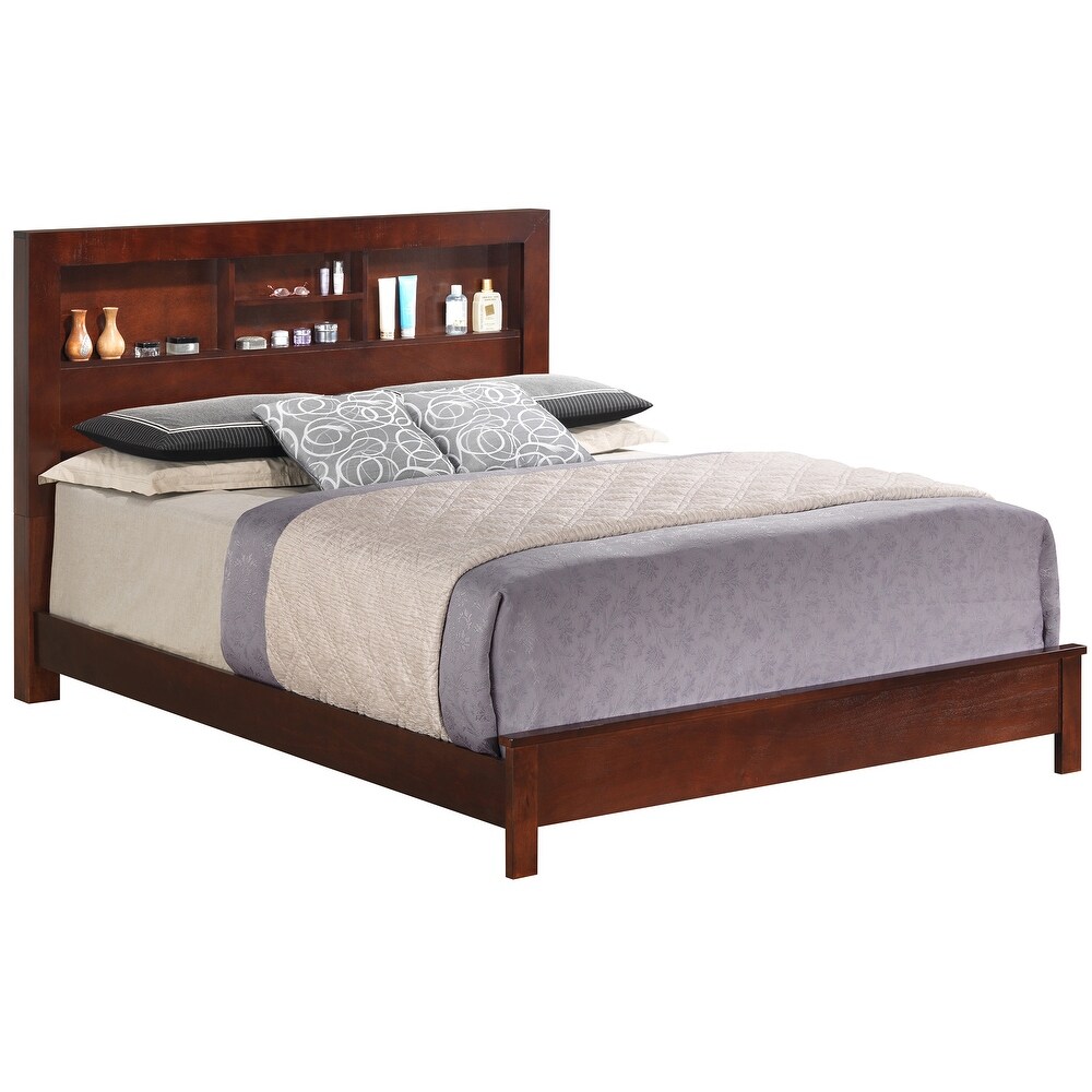 Burlington King Platform Bed with Storage Shelves