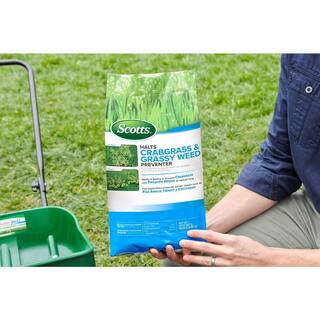 Halts 10.06 lbs. 5000 sq. ft. Crabgrass  Grassy Weed Preventer for Lawns (2-Pack) VB30015