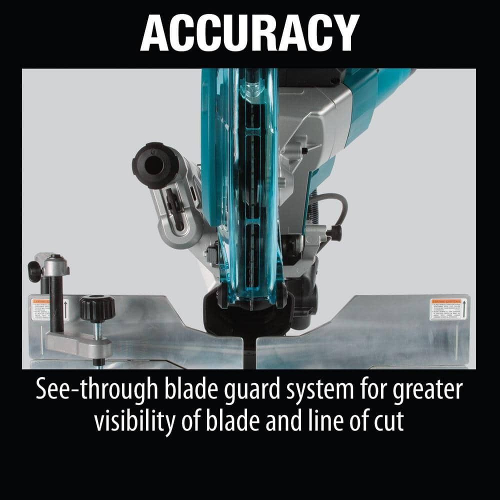 Makita 15 Amp 10 in. Dual-Bevel Sliding Compound Miter Saw with Laser and Stand LS1019LX