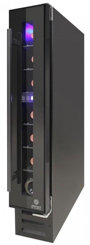 Element by Vinotemp EL7TSBLACK 6 Inch Black Wine Cooler