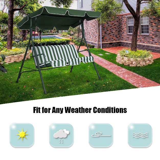 Costway Swing Top Cover Canopy Replacement Porch Patio Outdoor 66 x27 x27 x45 x27 x27 75 x27 x27 x52 x27 x27 77 x27 x27 x43 x27 x27