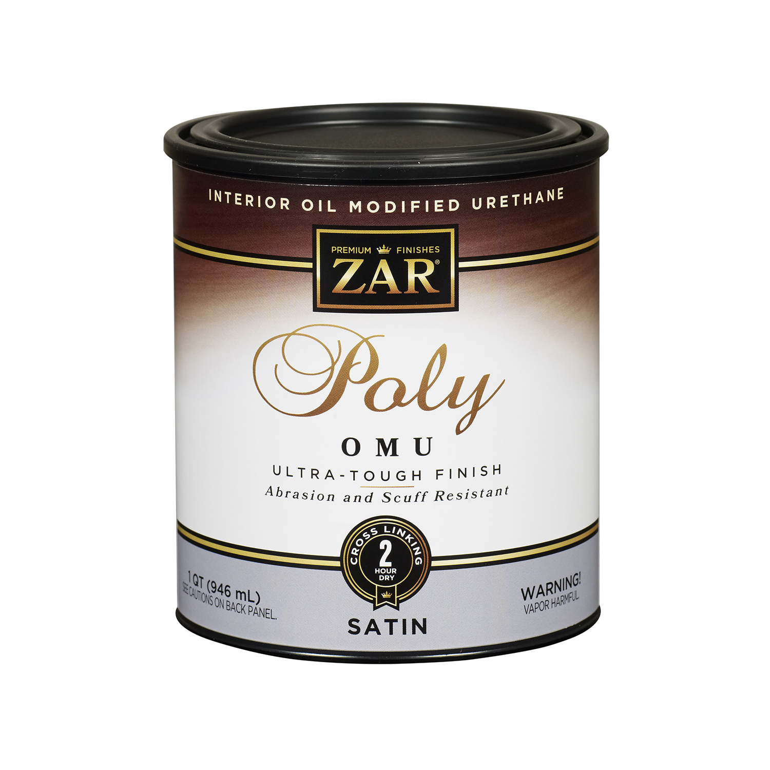 ZAR Ultra Max Satin Clear Water-Based Polyurethane 1 qt