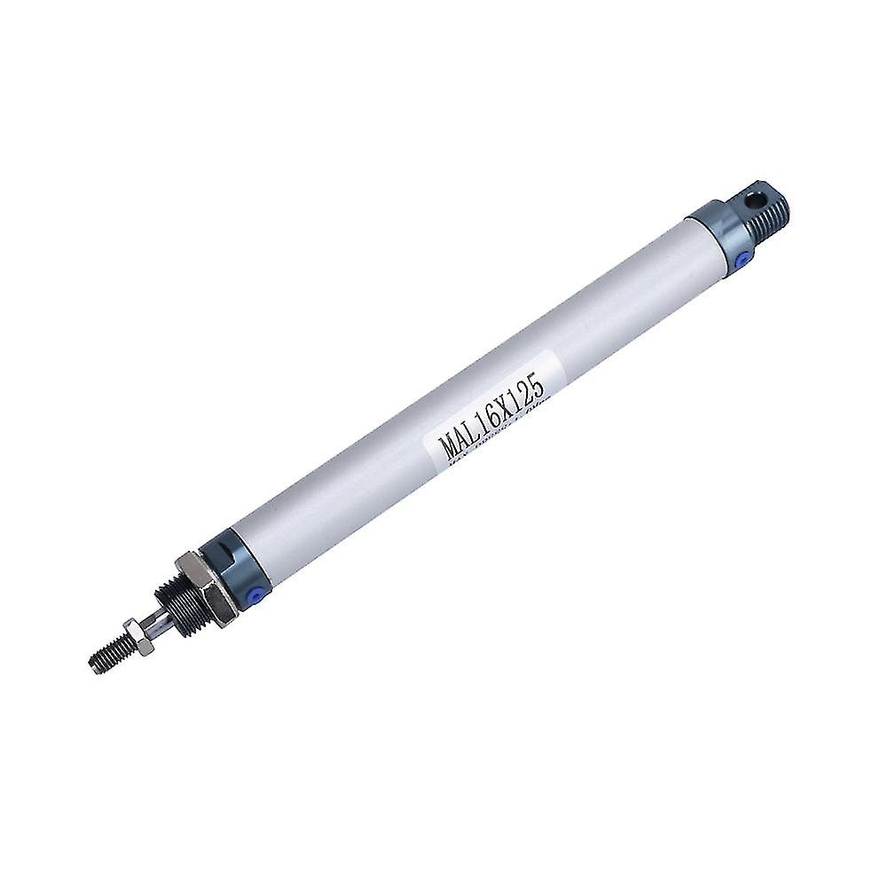 MAL 16mm Single Rod Double Acting Mini Pneumatic Air Cylinder Aluminum Alloy (125mm Stroke)