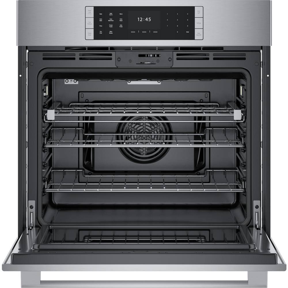 Bosch Benchmark Benchmark Series 30 in. Built-In Single Electric Convection Wall Oven with Air Fry and Self Cleaning in Stainless Steel HBLP454UC