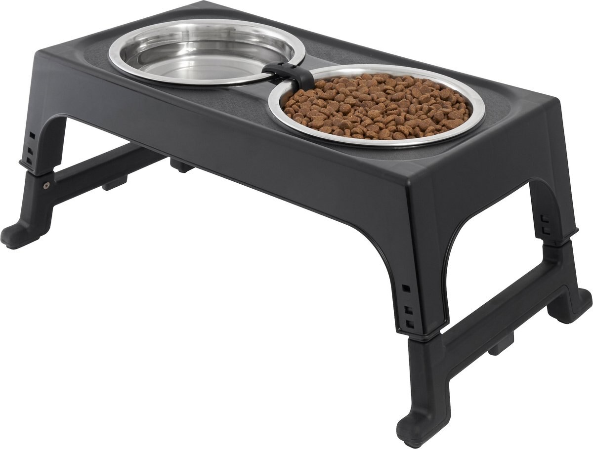 Frisco Stainless Steel Bowls with Adjustable Elevated Holder