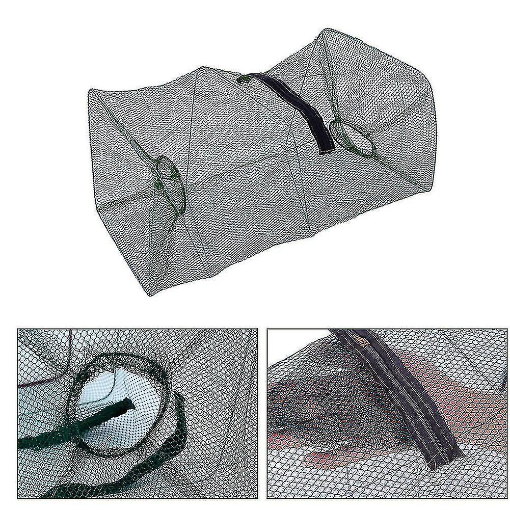 Foldable Fishing Cage Net Fish Carp Bait Cage Shrimp Basket Fish Crayfish Lobsters Catcher Tank Trap