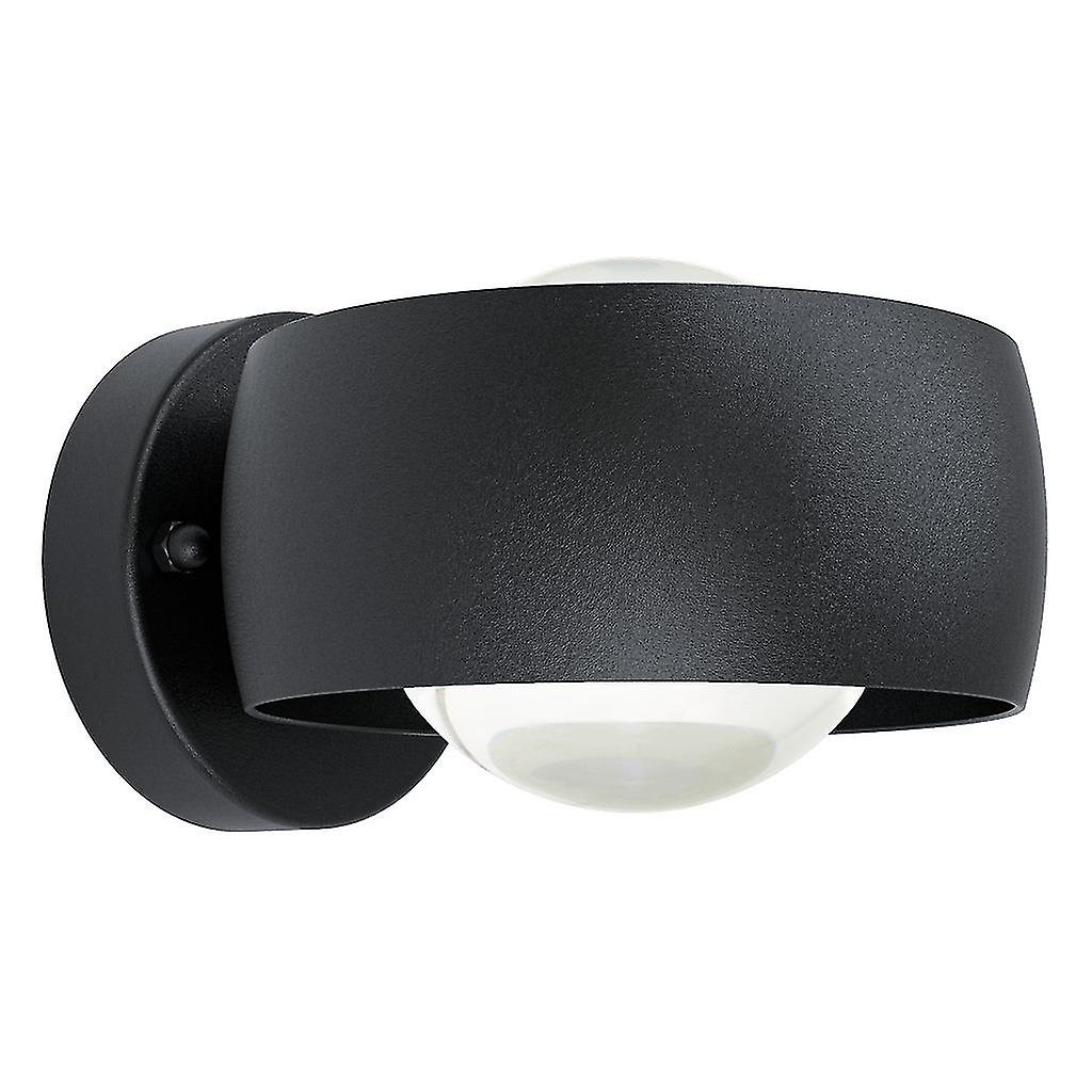 Eglo Treviolo Led 2 Lamp Outdoor Modern Wall Light Black Ip44
